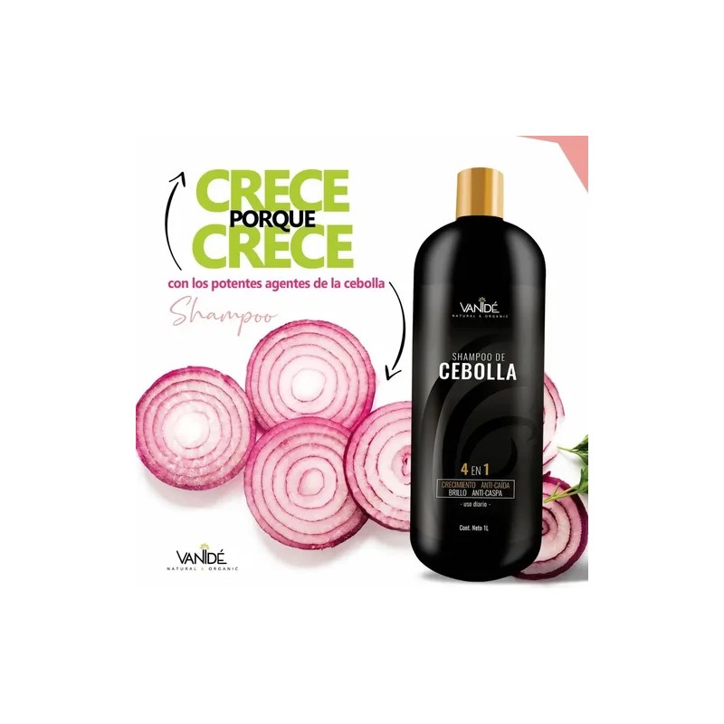 Shampoo de Cebolla Anticaída 2 Pack Onion Anti-Hair Loss Shampoo,