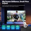 Geylnxng Wireless Mini Projector with WIFI 6 and Bluetooth, 4K