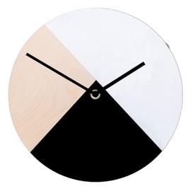 Rayher Piastra per orologio in legno, rotonda, diametro 25 cm, spessore piastra 6 mm, foro ø 7,6 mm, certificato FSC, disco in legno, disco in legno, parabrezza, orologio fai da te, in legno, 69239505