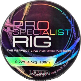 LAZER LINE Monofilament Fishing Line 100 m Diameter 0.229 mm Test 4.60 kg - Transparent Leader Line for Pike Zander Perch Trout Carp Rig - Monofilament Fishing Tendon - Nylon Thread Leader - Fishing