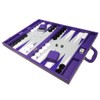 19-inch Premium Backgammon Set - Large Size - Purple Board