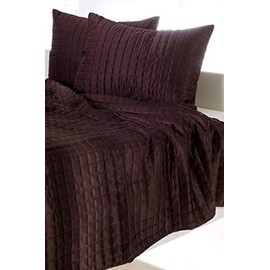 Rizzy Home BTQ831 Quilt, Twin, Brown