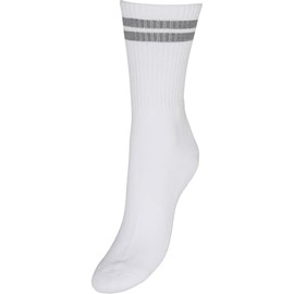 VERO MODA Womens Mel Stripe Sock White/grey One Size