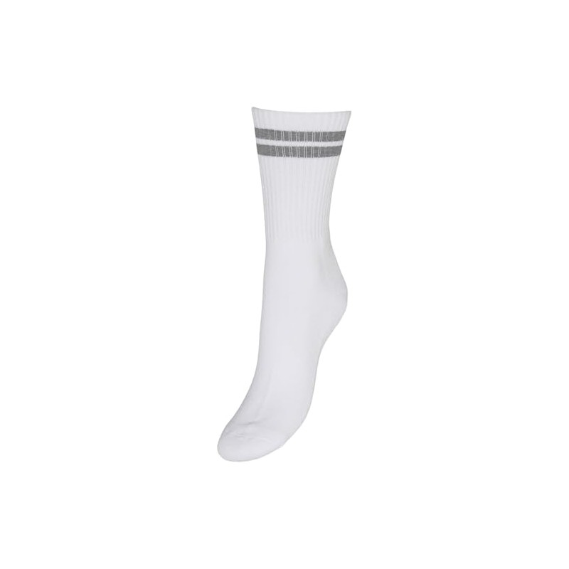VERO MODA Womens Mel Stripe Sock White/grey One Size