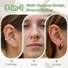 12 Pairs Colorful Plastic Hoop Earrings Clear Sports Earring for