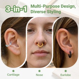 12 Pairs Colorful Plastic Hoop Earrings Clear Sports Earring for Women Men