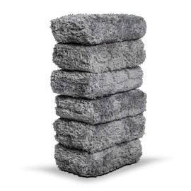 Adam's Polishes Plush Microfiber Applicator Pad (6 Pack) – Microfiber Sponge Car Detailing Applicators | Use with Ceramic Coating for Cars, Car Wax, Paint Sealants, Compound, Polish, Glazes & More