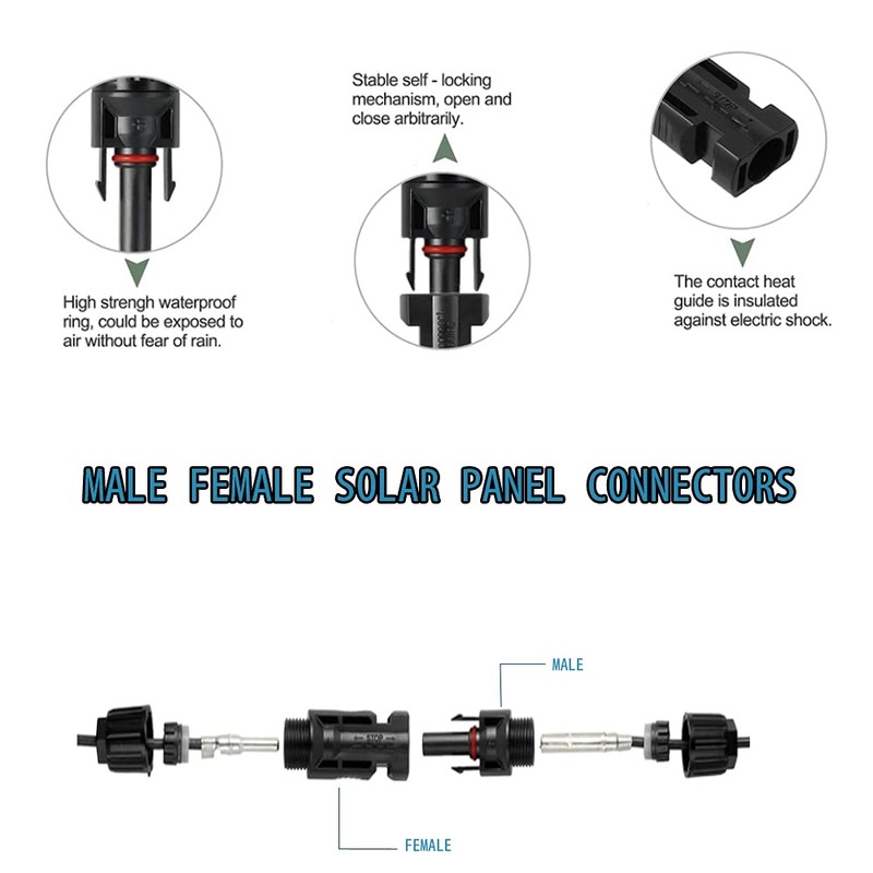 QeeHeng Solar Crimping Pliers, Set for 2.5/4/6 mm² Solar Panel