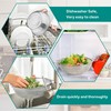 HaWare Stainless Steel Colander Set of 3, Micro-Perforated Metal Colander