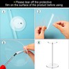 Your's Bath 2Pcs Acrylic Hat Stand Wig Display Rack Clear