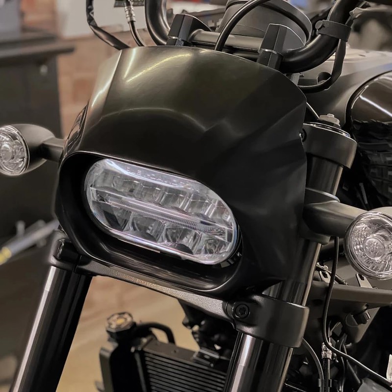 HIYOYO Motorcycle Headlight Fairing Cover Front Head Light Bezel Trim