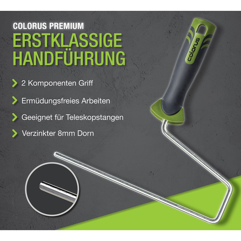 Colorus Microfibre Paint Roller 25 cm with 9 mm Pile