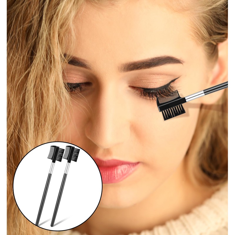 6 Pack Brow Comb, Eyebrow Comb for Women, Eyebrow Brush