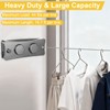 Retractable Clothesline Indoor & Outdoor, 16.7 Ft Non-Sagging Double Clothes