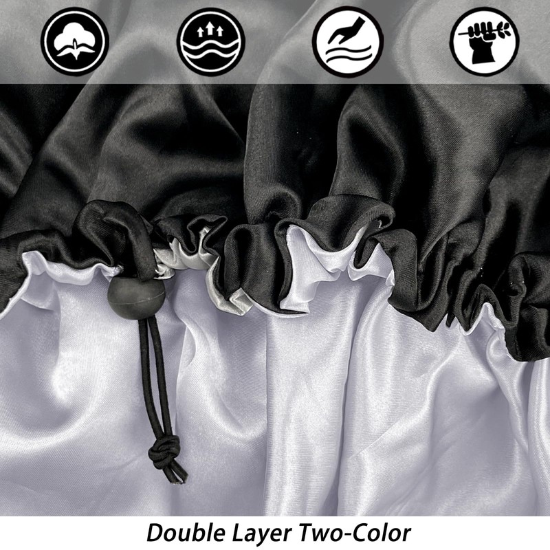 Satin Silk Bonnet for Curly Hair Bonnet Braid Bonnet for