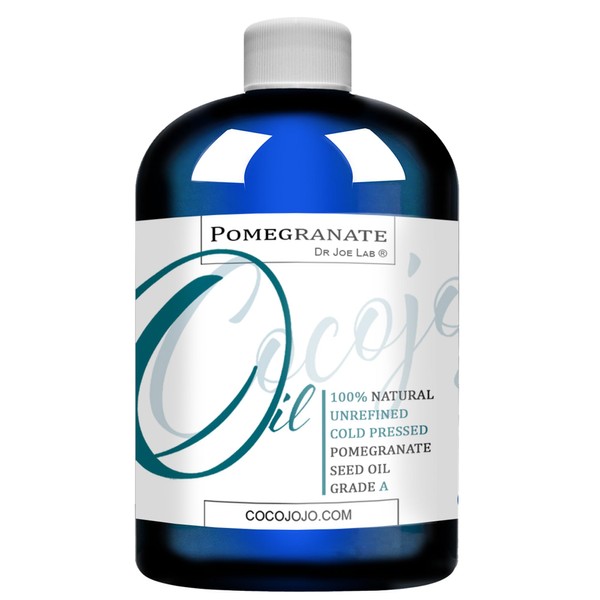 cocojojo Pomegranate Oil 100% Pure Seed Oil Cold Pressed 8 oz Unrefined Skin Hair Nails Cuticles Premium Grade