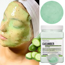 Jelly Mask, Facial Skin Care- Vampire "Peel-Off" Jelly Mask Set, Jelly Mask For Facials, Face Mask For Instant Hydration, Vegan Peel Off Face Mask, For Whitening, Anti-Aging, Brightening (Cucumber)