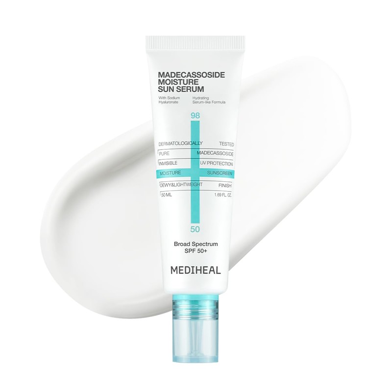 MEDIHEAL Madecassoside Moisture Sun Serum SPF 50+, protector solar coreano