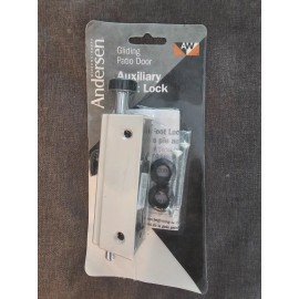 Andersen NIB Anderson 200 400 SERIES Gliding Sliding Patio Door Auxiliary Lock White