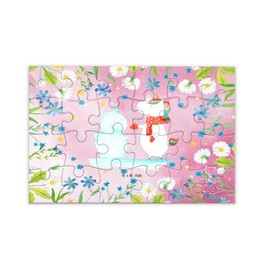 Mr. & Mrs. Panda Puzzle Unicorn Snowman 24 Pieces - Gift, Hat, Winter, Christmas, Unicorn, Unicorn Decoration