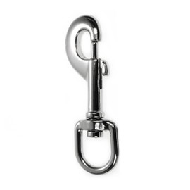 Snap Hook with Swivel for Dog Collar Set of 4 Heavy Duty Stainless Steel – Karbiner 90 mm, Use With Paracord 550 SILVER STAINLESS STEEL Lobster Claw Swivel Top for Webbing, Dog Lead, Ganzoo