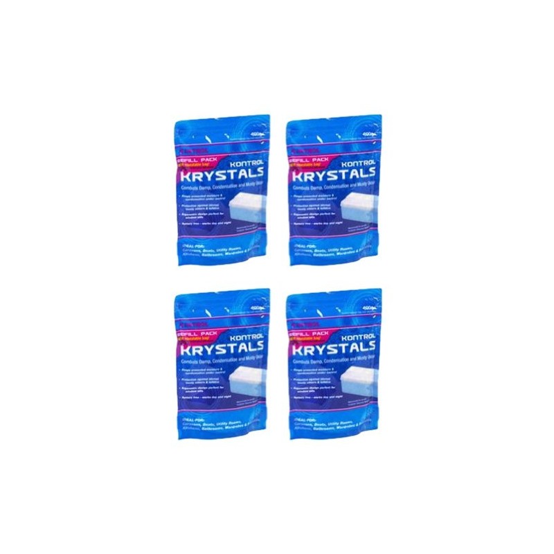 4 x Kontrol Krystals 500g Refill Pack for Caravans Motorhomes