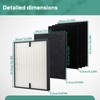 6PCS Air Purifier Filter Set For 3000 Accessories, Including 1