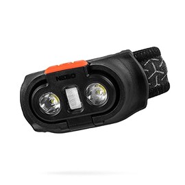 NEBO Einstein Powerful 1000 Lumen Headlamp with Flexpower Rechargeable or CR123A Batteries | Compact Low-Profile Headlamp with 5 Light Modes , Black