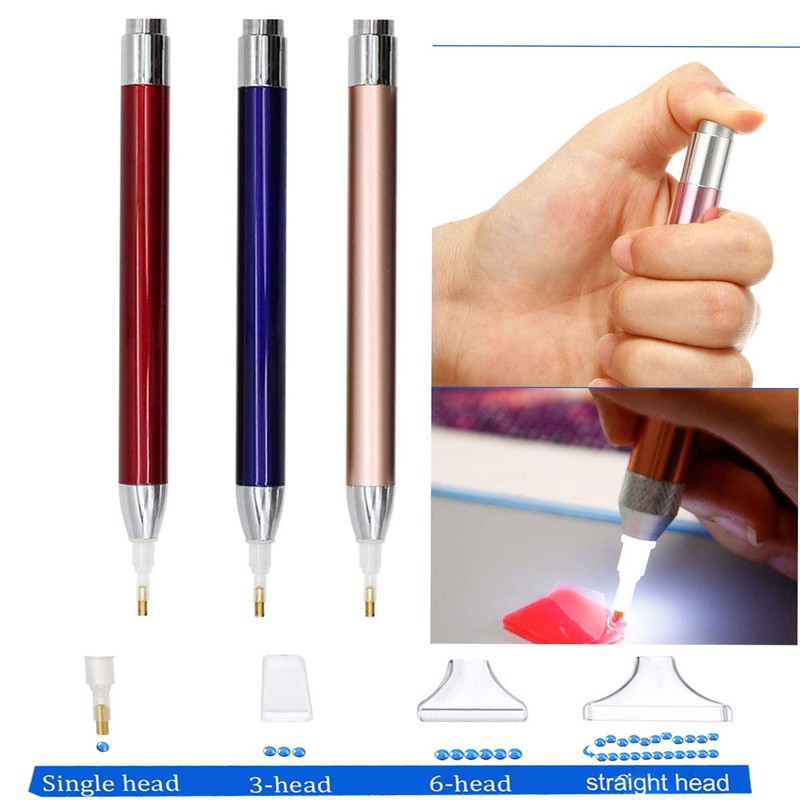 VAVCASE diamond art painting Pen with Light - 3PCS Diamond