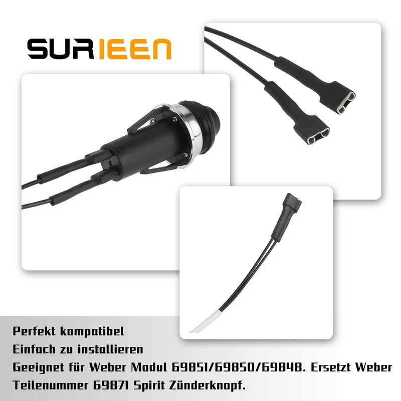 SURIEEN 69871 Igniter Button for Weber Spirit 200/300 & Spirit