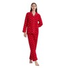 GLOBAL Pyjamas for Women Flannel Cotton Sleepwear long Ladies Pyjamas