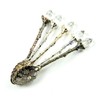 Yalulu 5 Pcs/Set Alloy Vintage Royal Style Crystal Flower Design