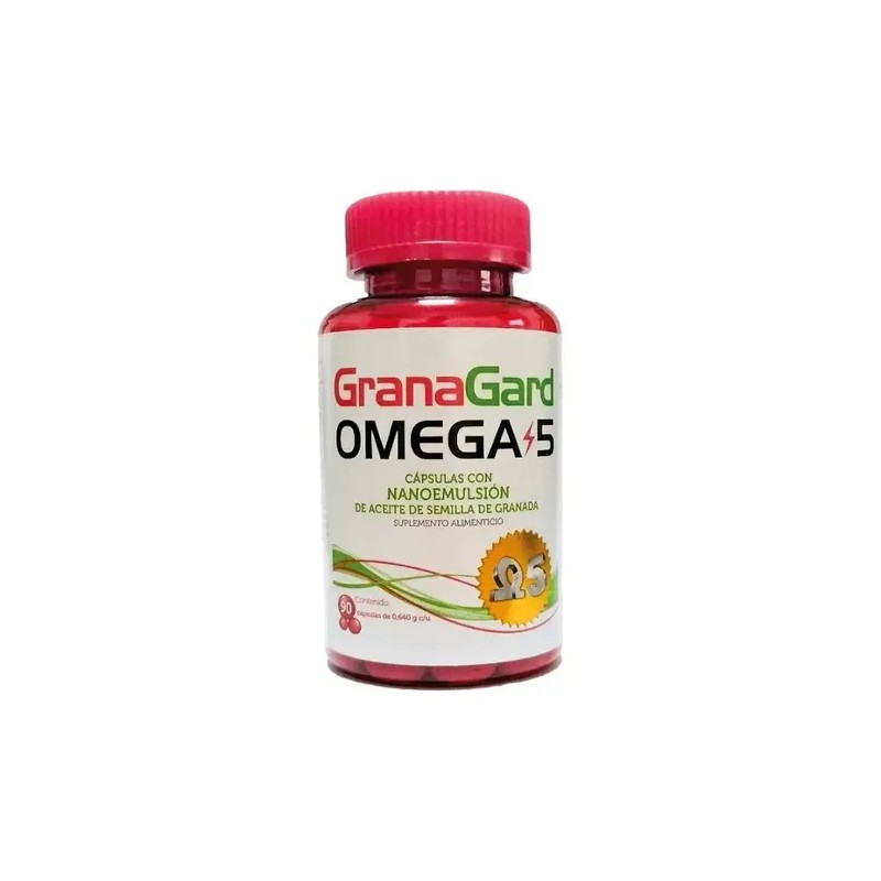 GranaGard Omega 5 Cápsulas Aceite Semilla Granada Nanotecnología 90 Unidades
