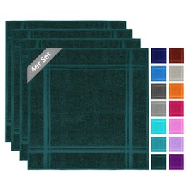Lashuma Terry Towelling Kitchen Towels London Small Towels 50 x 50 cm Green Opal