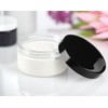 8 oz Clear PET Plastic Low Profile Jar with Black