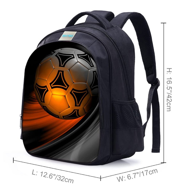 MATMO Boys Football Backpack Football Print Cool Football Pattern School
