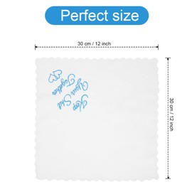 Aomig Handkerchiefs, Men's Handkerchief, White Cotton, Fabric Handkerchiefs, Men's Traditional Handkerchief, Reusable Men's Handkerchiefs (Embroidery Style-A)