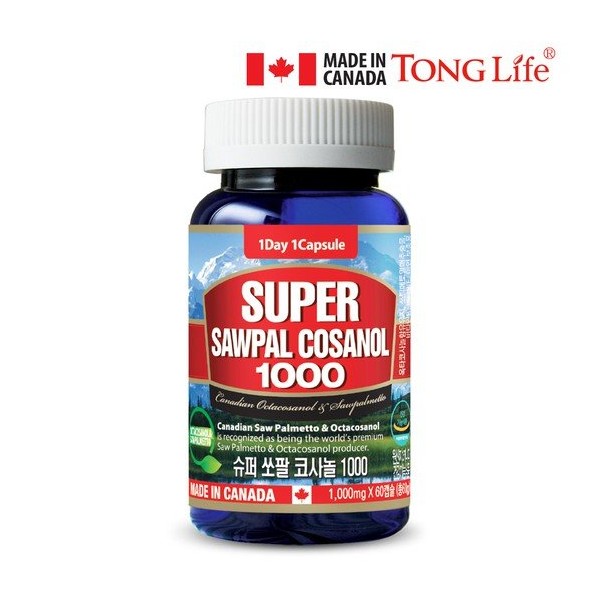 Tonglife-Super Sawfalcosanol 1000-2 months-1 bottle / 통라이프-슈퍼 쏘팔코사놀1000-2개월-1병