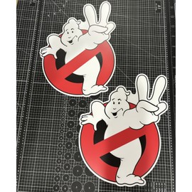 GHOSTBUSTERS 18” Ghostbusters 2 Movie Ghost Logo 1 Removable Auto Decal MAGNET Made In USA