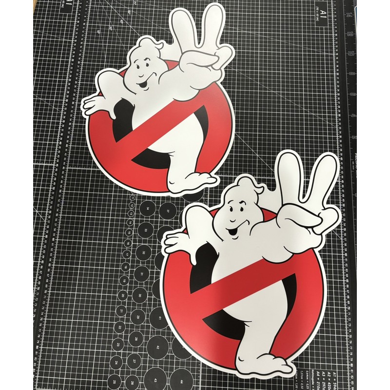 GHOSTBUSTERS 18” Ghostbusters 2 Movie Ghost Logo 1 Removable Auto