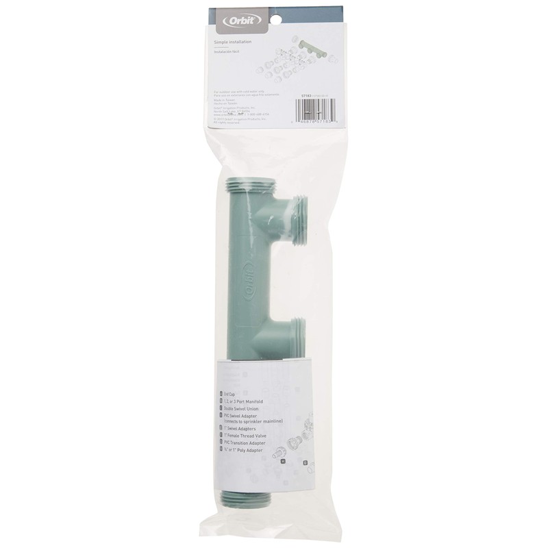 Orbit 57183 3-Port Manifold Irrigation System 3-Pack