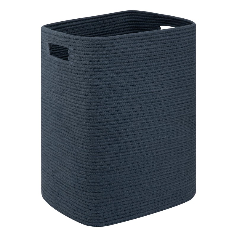 OIAHOMY Laundry Hamper, Laundry Basket，Rectangle Cotton Large Blanket Storage Basket