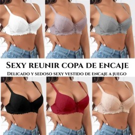 Paquete De 5 Sujetadores, Parte Trasera Con Diseño De Encaje                                                                                          