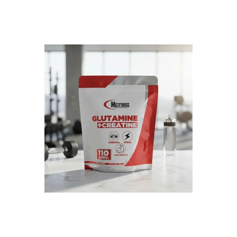 Creatina + Glutamina 5g Metforce Nutrition En Polvo