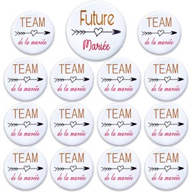 MKISHINE 15 Pieces Bride Team of Bride Badges 1 Pcs Friends Bride Badge Plastic Gift Bride Accessories Wedding Team of Bride Badge