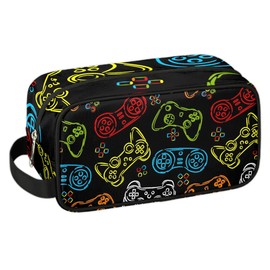 ADTASU Game Kids Toiletry Bag for Boys, Boys Toiletry Travel Bag, Waterproof Lightweight Cosmetic Bag Wash Bag Toiletry Bag for Boys Travel Essential（Style 3）