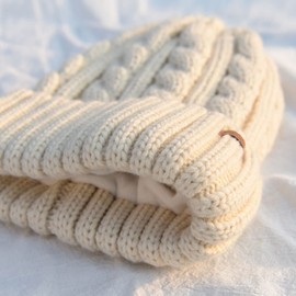 Fleece Lined Cable Knit Winter Hats for Women Beanie Hat Warm Winter Snow Ski Skull Cap