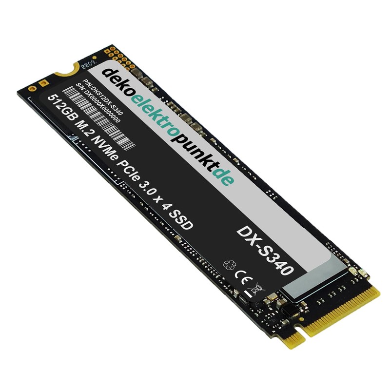 dekoelektropunktde 512GB M.2 NVMe Gen3 SSD Festplatte passend für Lenovo
