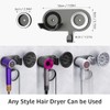 Hair Dryer Holder Wall Mounted, Blow Dryer Holder With 3