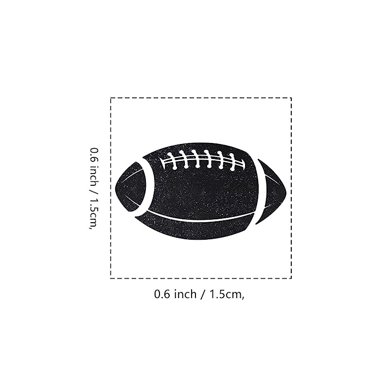 Football Rubber Stamp, 3/5 Inch Small Mini Sport Stamp for